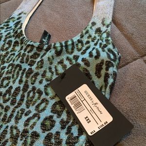 Marciano multicolor leopard print mini dress